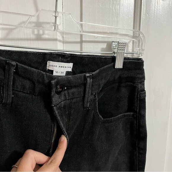 Good American Black Skinny Jeans Size 10 30 Inches E - Picture 2 of 6